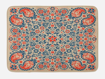 Retro Modern Bath Mat Bathroom Decor Plush Non-Slip Mat 29.5'' X 17.5''