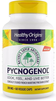 Pycnogenol 100 Mg - Premium Pine Bark Extract - French Maritime Pine Bark Extrac