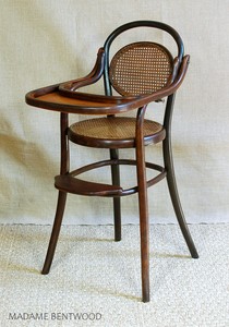 Chaise Haute Enfant Bebe Fischel Bois Courbe Epoque Thonet Ebay
