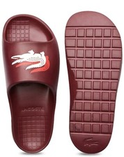 Lacoste Serve Slide 2.0 123 1 Men's Sandals in Burgundy Sz 10