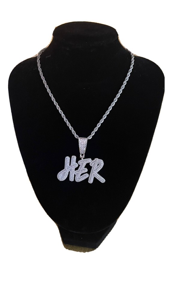 18-Inch Stainless Steel Fashion Nameplate Necklace with Trendy Design  