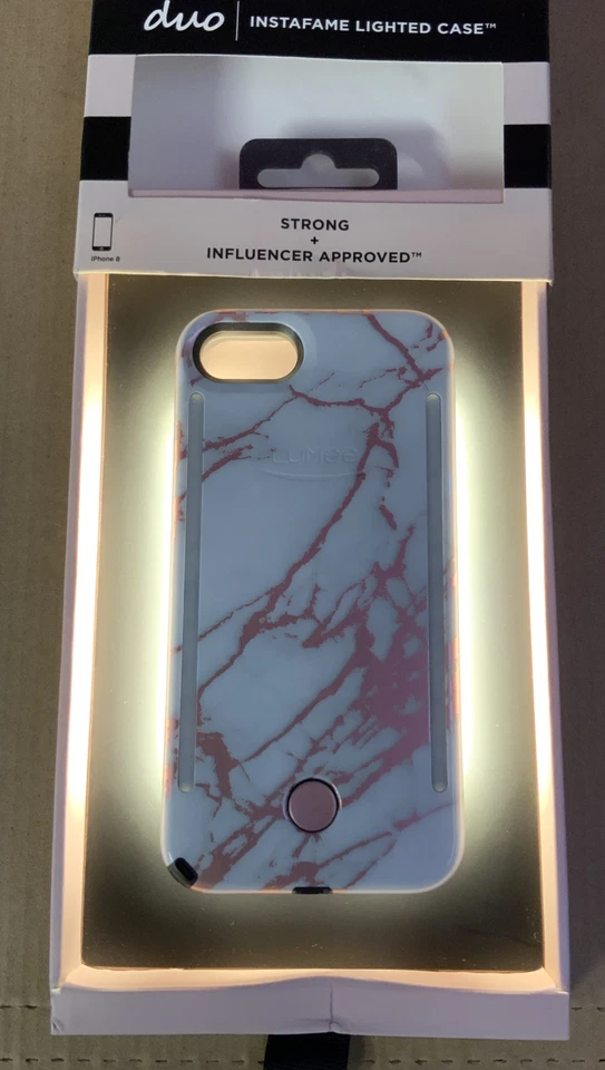✅ Funda iluminada LUMee Duo Instafame para iPhone 8/7/6s/6,🆕️👌OpenBox Foto 3 de 4