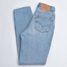 Used 90s Levi's 512 USA Made Slim Fit Tapered Jeans, W66cm