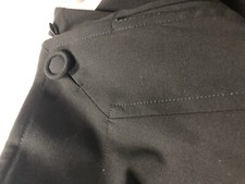  850 Donna Karan 12 L collection black label wool stretch spandex leg pants