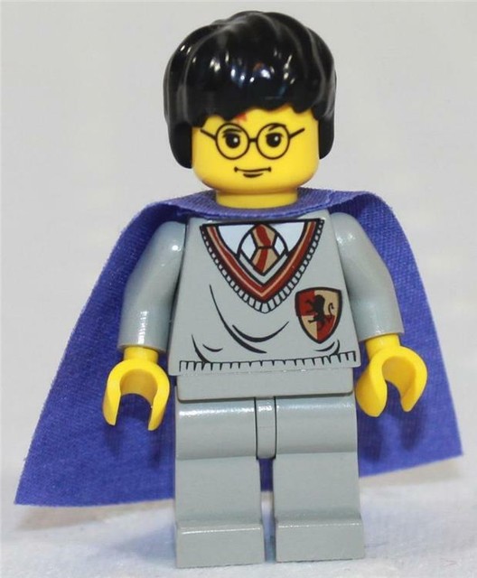 Lego Harry Potter In School Uniform Purple Cape Mini Fig MiniFig