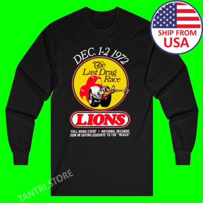 Drag Racing Drag Strip Hot Rod Muscle Car 1970 s Men's Black Size S to 2XL