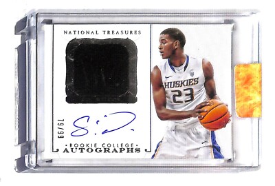 C.J. Wilcox 2014-15 Panini National Treasures College /99 Rookie Auto Patch Card
