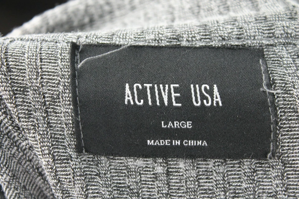 Chaqueta para mujer Active USA con cremallera frontal manga larga gris talla L grande Foto 4 de 4