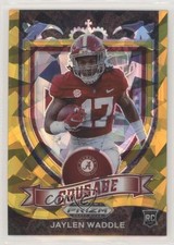 2021 Panini Prizm Draft Picks Crusade Gold Ice Prizm Jaylen Waddle #169 0dq7