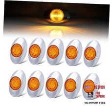  Pack of 10 3 Inch Oval Amber LED 3-3528 3  x 2  x 0.7   L x W x H Amber 10 