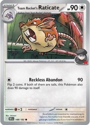Team Rocket's Raticate 148/182 Destined Rivals Common