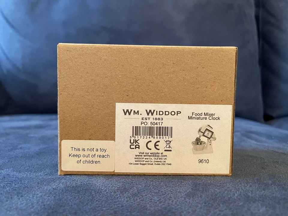 William Widdop Metal Miniatura Reloj Mezclador Comida Cocina 9610 Crema Chef Foto 3 de 3