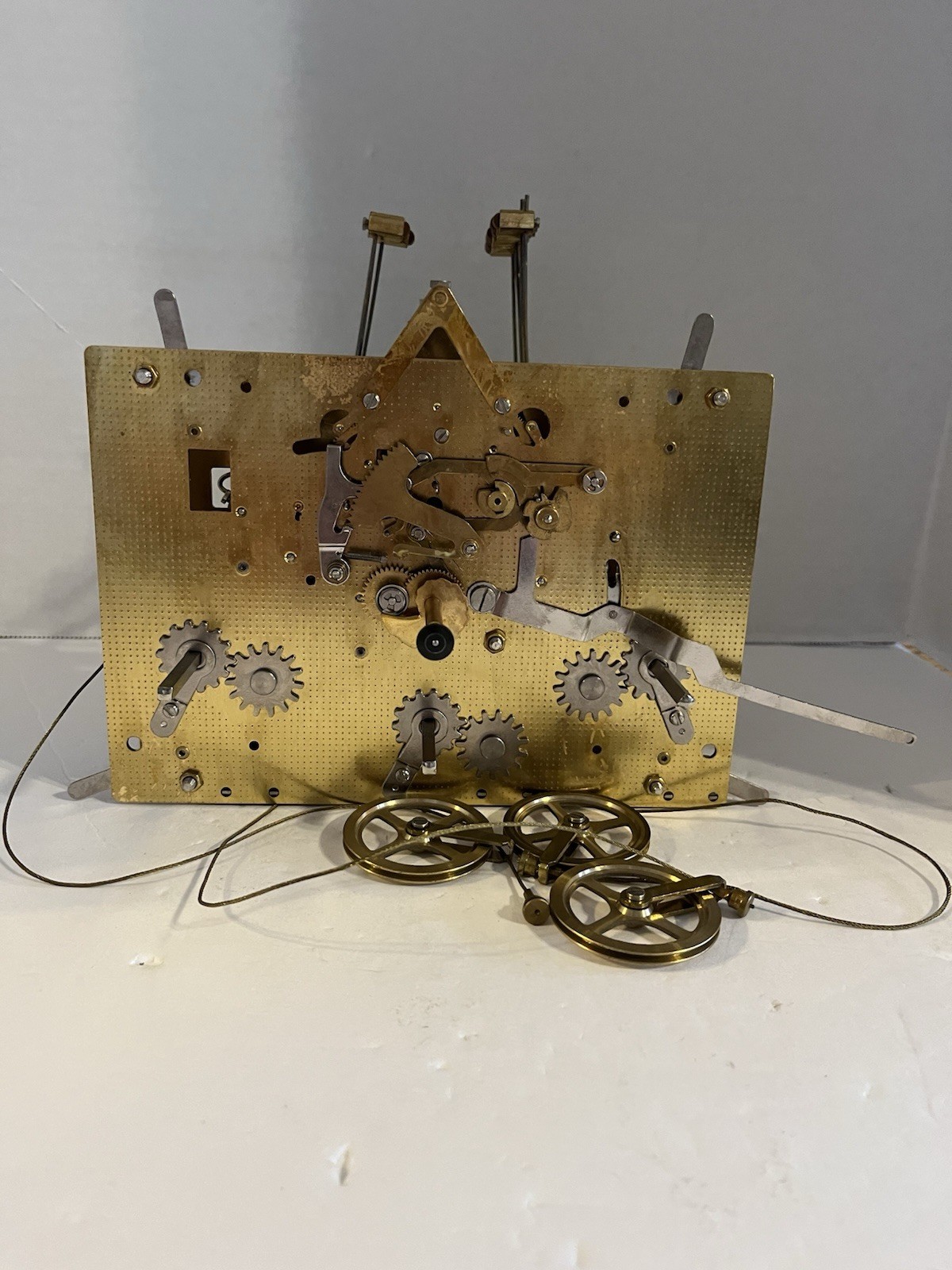 Hermle movement 1161-853/114cm., triple chime, REBUILT, warr