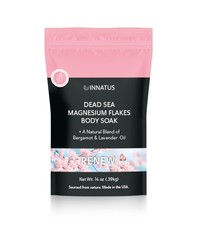 Pure Dead Sea Magnesium Flakes Bath Salt-Renew   Relaxing Bath Soak 14oz