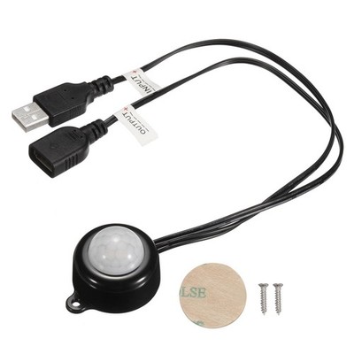 Mini PIR Bewegungssensor Schalter DC 5-24V 2A Aktivierter Controller mit USB