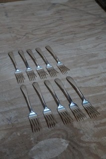 Lot of PSU Silver Plated Forks