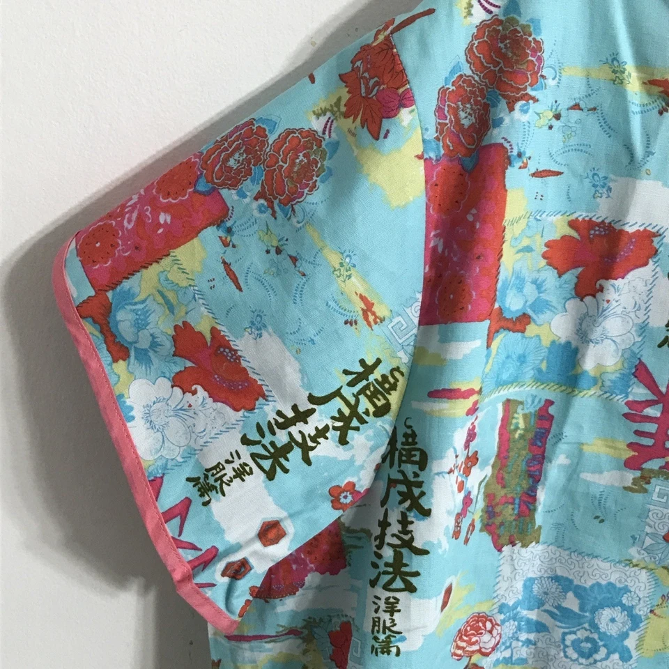 Conjunto de pijama pantalón corto Josie Natori azul rosa floral para mujer talla XL algodón Foto 3 de 4