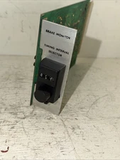 VERO ELECTRONICS, BRAKE MONITOR TIMING INTERVAL SELECTOR 501-5