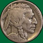 1924-D Buffalo Nickel Very Good VG Coin, Scratch #36288