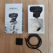 Insta360 - Link 2 Gimbal - AI-Powered 4K webcam - Black-99 NEW