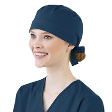 Unisex Tie Back Scrub Cap, Caribbean Blue, OSFA