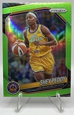 2025 Panini WNBA Prizm Shey Peddy #136 Lime Green 170/225 Sparks