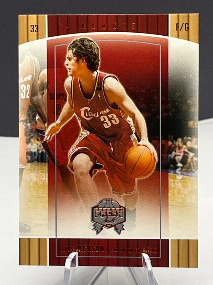 Luke Jackson Cavaliers 2005 Fleer Fresh Ink Rookie Card # 91 029/499 - Image 4 of 4