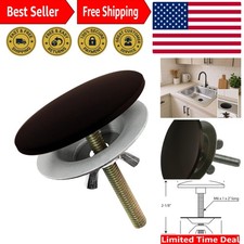 Heavy Duty Brass 2-Inch Sink Hole Cover in Oil Rubbed Bronze   Easy Care Design