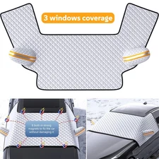 Large Car Windshield Cover Protector Winter Snow Ice Rain Frost Guard Sun Shade