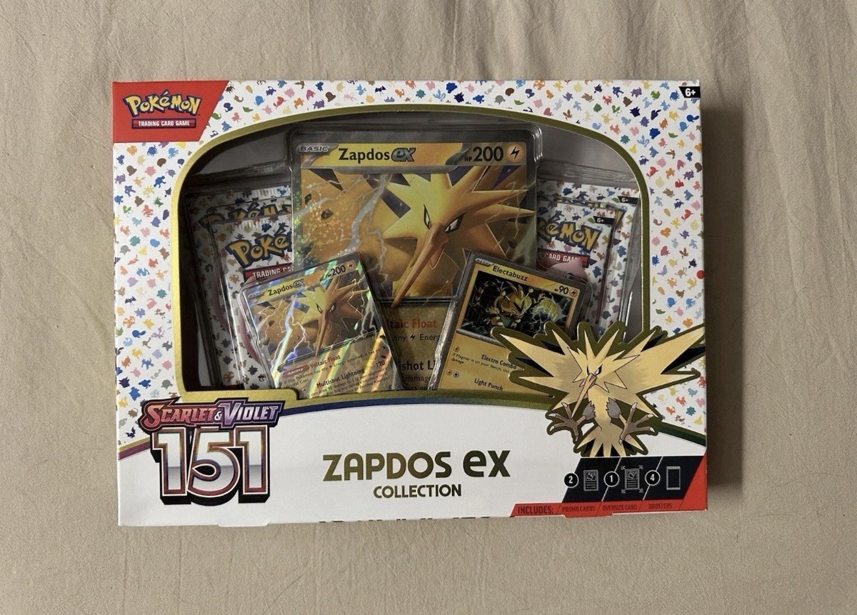 Pokémon TCG: Scarlet & Violet 151 Zapdos EX Collection Box - New