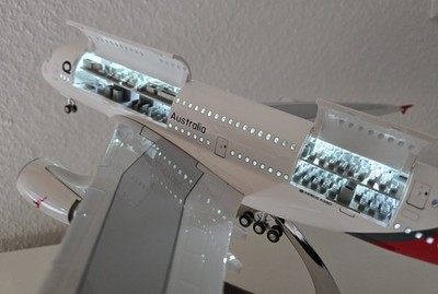 Qantas A380; 1:160; mit Beleuchtung- Flugzeugmodell