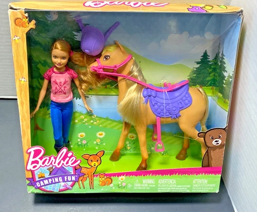 Vintage Barbie Camping Fun 2016 Mattel Stacie Doll & Horse