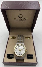 Elgin Galaxie W1213 Mens Watch New Battery Runs In Original Presentation Box