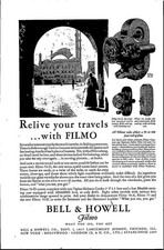 1927 Bell  Howell Filmo Movie Video Camera Vintage Print Ad Ephemera