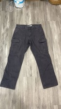 Carhartt Men's Relaxed Fit Cargo Work Pants Cotton Canvas Gray 32x30