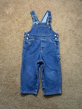 Vintage Tommy Hilfiger Toddler Denim Overalls 18-24M Blue Jeans Y2K Carpenter