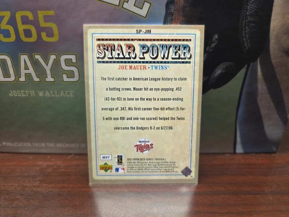 2007 Upper Deck - Star Power Joe Mauer #SP-JM Twins - Image 2 of 2