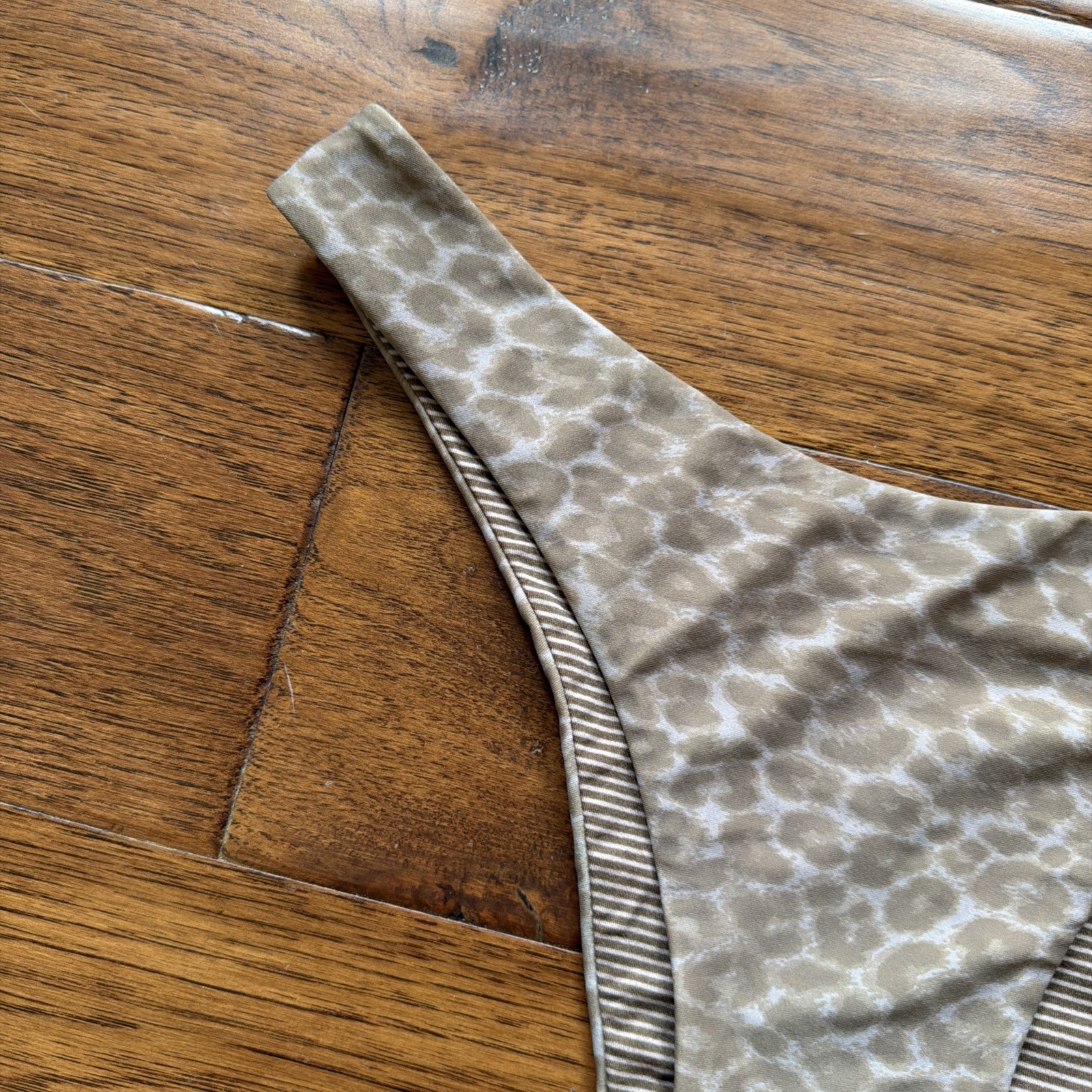 Acacia Swimwear L Bikini Bottoms Bobbi Cheeky Sahara Leopard Large Swim Neutral