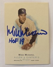 Signed 2006 Topps Allen & Ginter's Mike Mussina #225 HOF NY Yankees Autograph