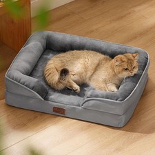 Bedsure Orthopedic Dog Beds for Extra Small Dogs- 20"L x 15"W x 6"Th, Grey
