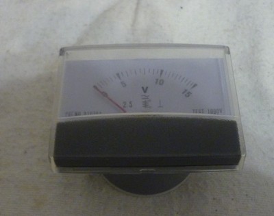 Voltmeter AC/DC 15V Einbauinstrument Messinstrument Einbau analog Panel Meter