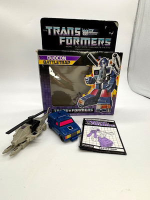 Transformers G1 Decepticon Duocon Battletrap Vintage 1987- with box