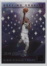 2019-20 Panini Clearly Donruss Defying Gravity Red 2/49 DeMar DeRozan #7 0d3
