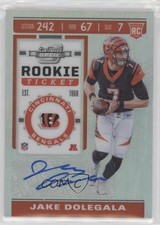 2019 Panini Contenders Optic Holo Prizm Rookie Ticket Jake Dolegala Auto nd3