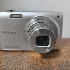 Nikon COOLPIX S3300 Silver Compact Digital Camera Optical Zoom Tested