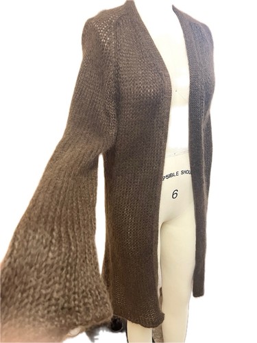 Comme Des Garcons Homme Plus Mohair Loose Knit Brown Sweater Open Cardigan Japan