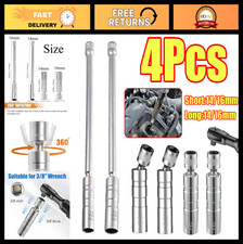 Magnetic Spark Plug Socket Set 14mm 16mm Thin Wall Swivel Tool 12 Point Key