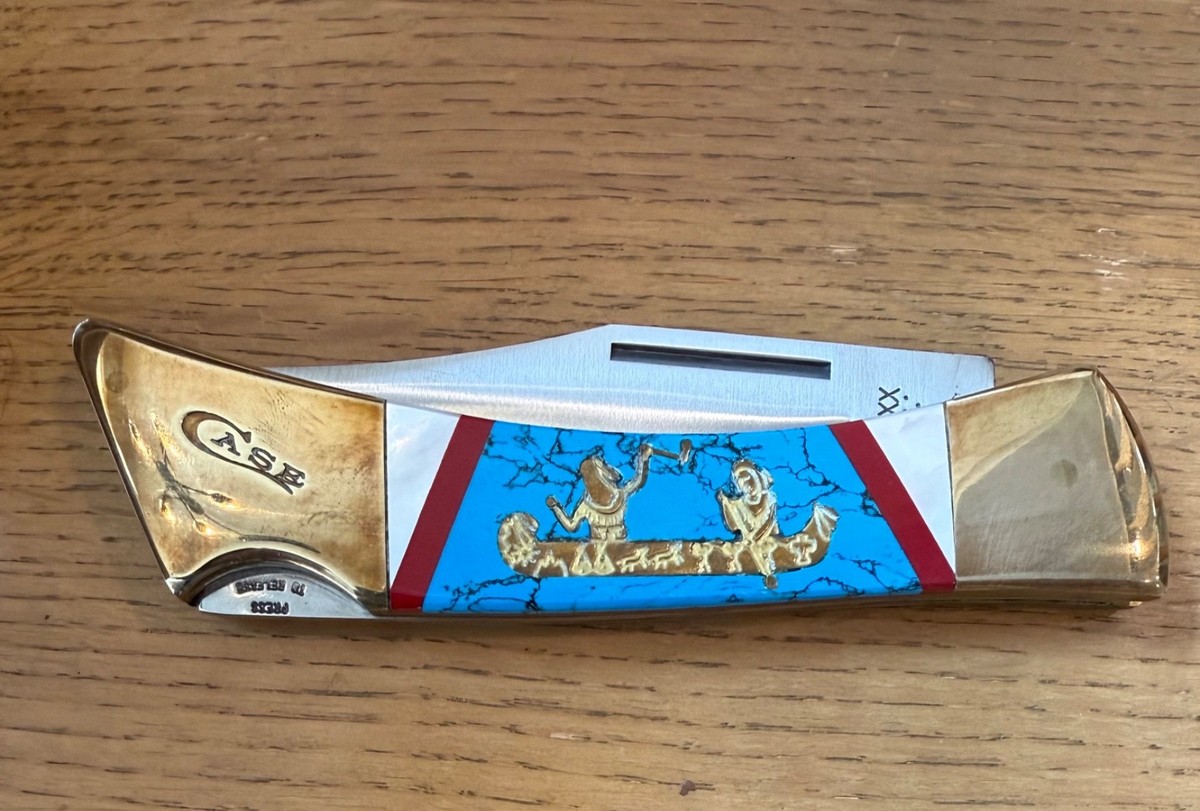 CASE YELLOWHORSE NAVAJO ART 59L SS KNIFE NEVER USED D20** | eBay