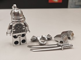 NEW Ninjago Karlof Custom Chrome Lego Minifigure 70756 Elemental Master of Metal