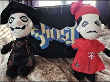 2 X Ghost Unofficial Plushies With Box, Papa Emeritus & Cardinal Copia
